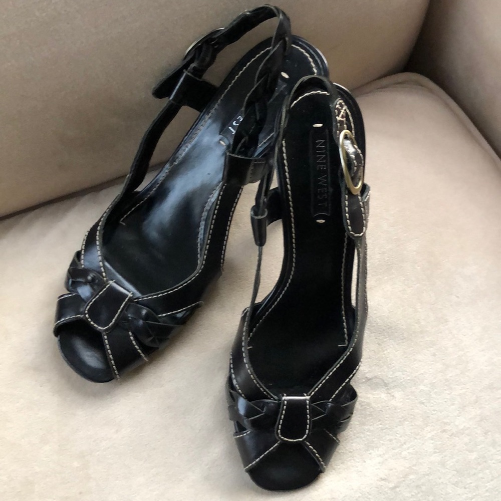 Nine West peep toe heels